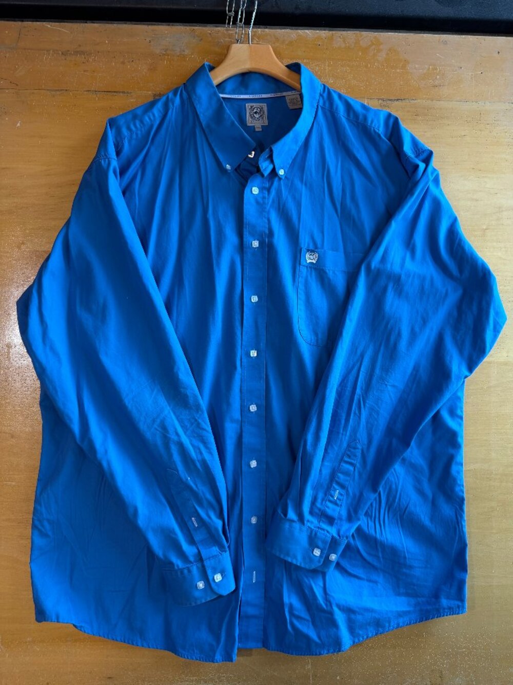 Cinch Blue Button Down Shirt 3XL